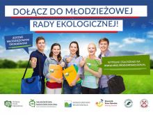 Plakat promujący Młodzieżową Radę Ekologiczną