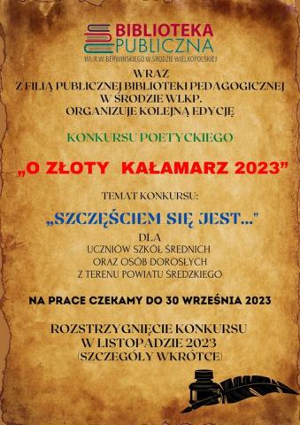 Konkurs poetycki „O Złoty Kałamarz”